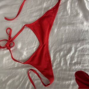 Aerie Vibrant Red Bikini Bottom